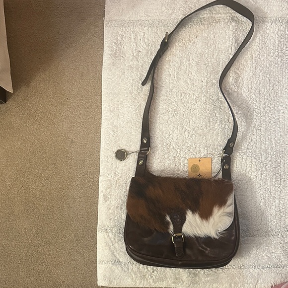 Patricia Nash Handbags - Patricia Nash Brown and White hair on cowhide Cavalino collection